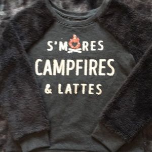 Justice sweatshirt sz 10 with (furry sleeves)